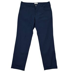 RYE 51 Mens 36x31 Navy Blue Chino‎ Stretch Pants Flat Front Casual Small Batch